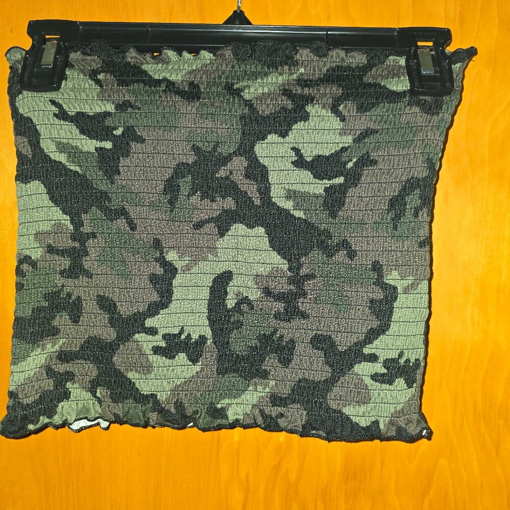 Camouflage tube top